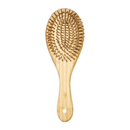Bamboe Haarborstel – Natuurlijke Houten Anti-Statische Kam & Hoofdhuid Massager – Met Luchtkussen (Air Cushion) voor Ontklitten – Voor Dames & Heren