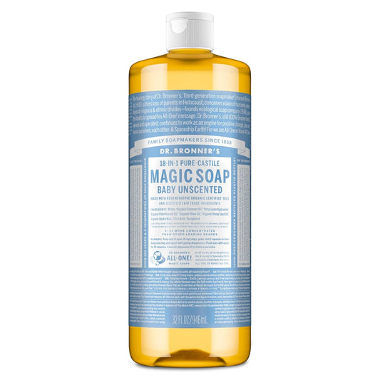 Dr. Bronner’S - Pure-Castile Liquid Soap (Baby Unscented, 32 Ounce)