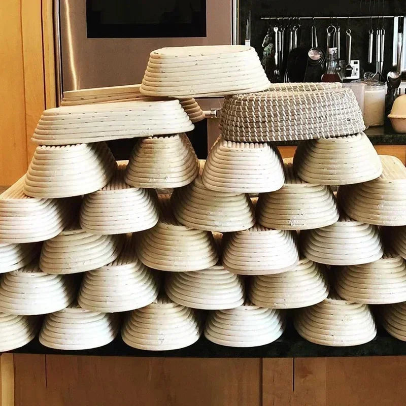 Rotan Rijsmandje – Ovaal Broodmandje van Gevlochten Rotan – Deeg Fermentatie Mand – Zuurdesem Banneton