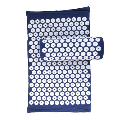 Acupressuur Spijkermat en Kussenset – Massagemat voor Rugpijn, Nekpijn en Stressverlichting – Yoga en Ontspanning