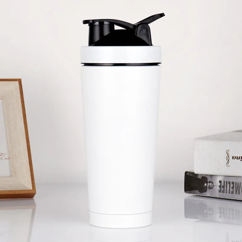 RVS Proteïne Shaker 750 ml – Roestvrijstalen Eiwitshaker & Sportfles – Lekvrije Shaker Cup voor Fitness en Sport