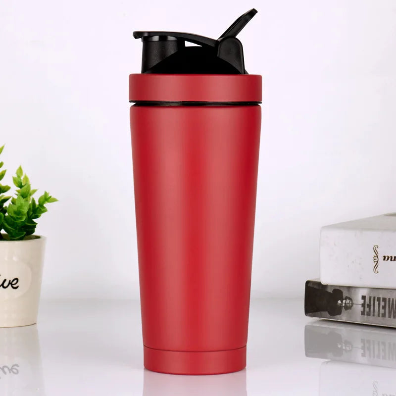 RVS Proteïne Shaker 750 ml – Roestvrijstalen Eiwitshaker & Sportfles – Lekvrije Shaker Cup voor Fitness en Sport