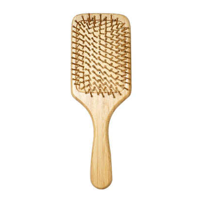 Bamboe Haarborstel – Natuurlijke Houten Anti-Statische Kam & Hoofdhuid Massager – Met Luchtkussen (Air Cushion) voor Ontklitten – Voor Dames & Heren