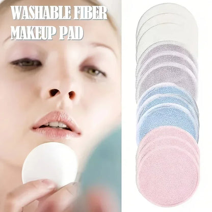 Herbruikbare Wattenschijfjes Set van 12 – Bamboe Make-up Remover Pads met Waszakje – Wasbare Katoenen Schijfjes voor Gezichtsreiniging en Huidverzorging