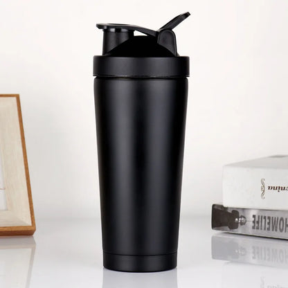 RVS Proteïne Shaker 750 ml – Roestvrijstalen Eiwitshaker & Sportfles – Lekvrije Shaker Cup voor Fitness en Sport