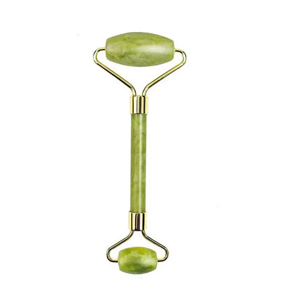 Natuurlijke Jade Roller & Gua Sha Set – Gezichtsmassager & Schraper – Anti-Rimpel & Gezichtslifting Tool – Groene Jade Steen voor Beauty & Skin Care