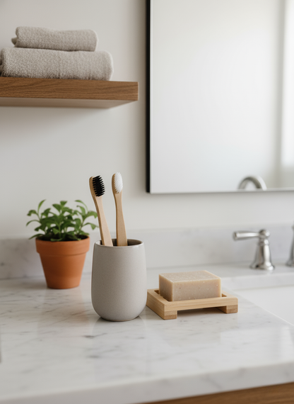Bamboe Tandenborstel, Duurzame Verzorging, Eco-friendly, Biologisch Afbreekbaar, Plasticvrij, Zero Waste, Mondverzorging, Vegan Lifestyle