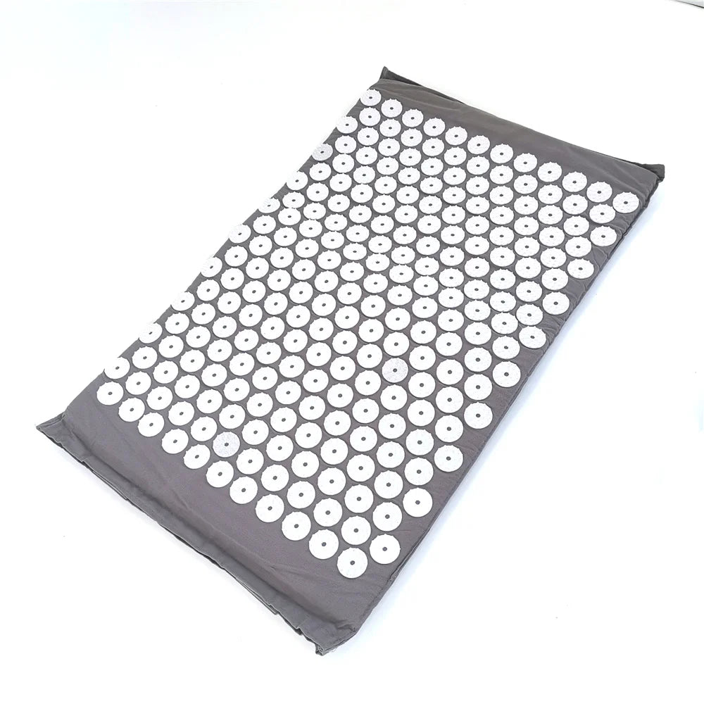 Acupressuur Spijkermat en Kussenset – Massagemat voor Rugpijn, Nekpijn en Stressverlichting – Yoga en Ontspanning