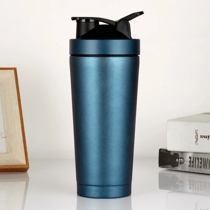 RVS Proteïne Shaker 750 ml – Roestvrijstalen Eiwitshaker & Sportfles – Lekvrije Shaker Cup voor Fitness en Sport