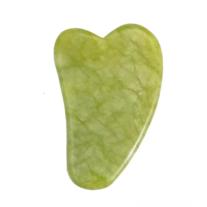 Natuurlijke Jade Roller & Gua Sha Set – Gezichtsmassager & Schraper – Anti-Rimpel & Gezichtslifting Tool – Groene Jade Steen voor Beauty & Skin Care