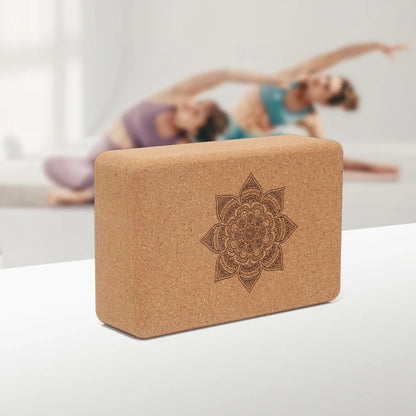 Kurk Yoga Block – 1 Stuk – Professionele Yoga Baksteen voor Gym, Fitness & Rekken – Milieuvriendelijk Kurk Blok voor Lichaamshouding en Balans