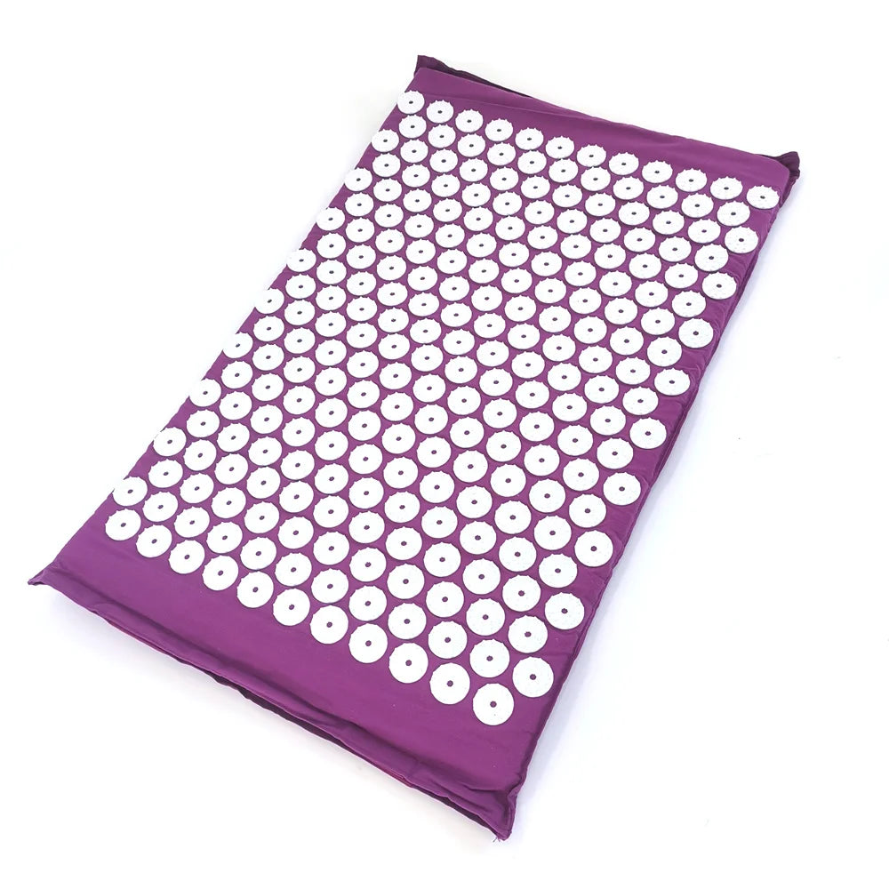 Acupressuur Spijkermat en Kussenset – Massagemat voor Rugpijn, Nekpijn en Stressverlichting – Yoga en Ontspanning
